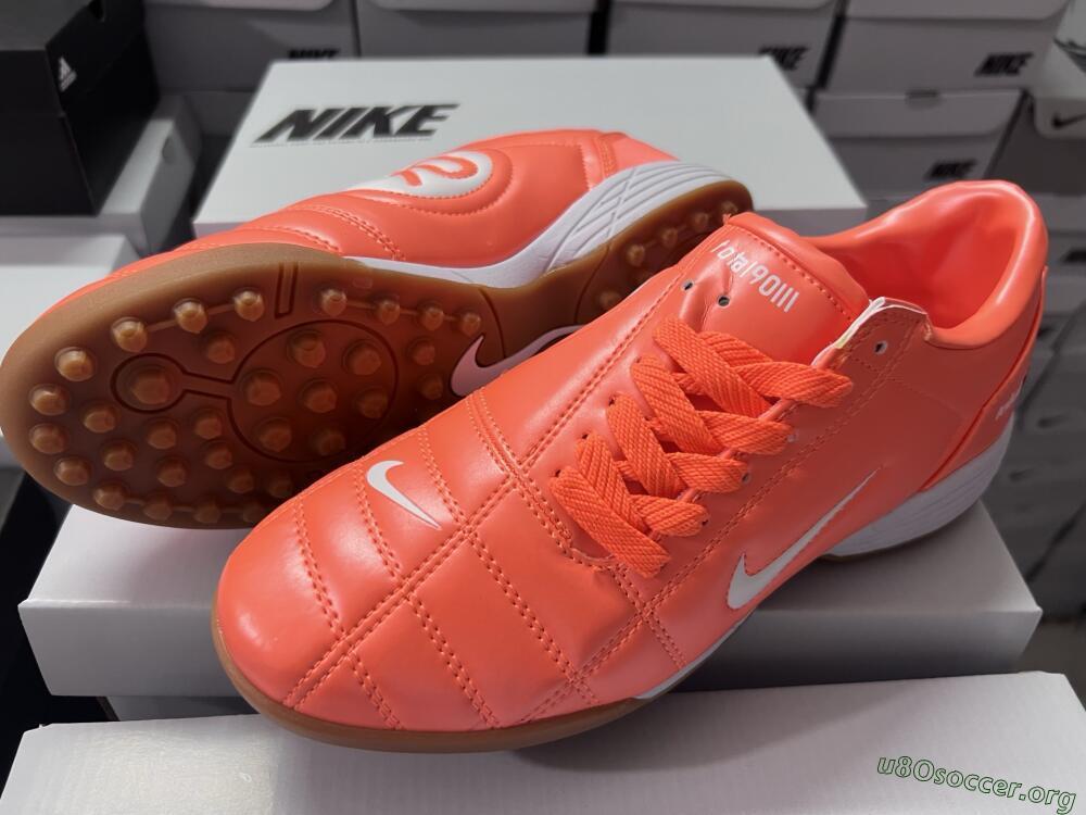 Nike Total 90 III TF Football Shoes - Orange/White