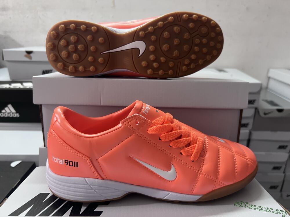 Nike Total 90 III TF Football Shoes - Orange/White