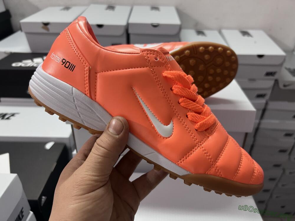 Nike Total 90 III TF Football Shoes - Orange/White