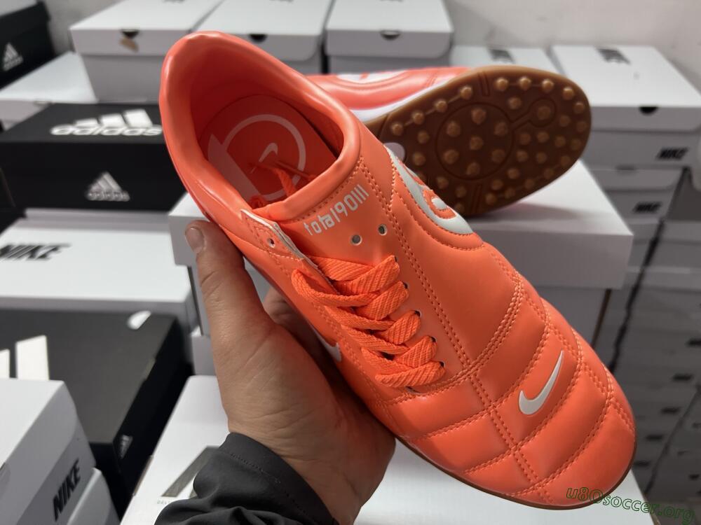 Nike Total 90 III TF Football Shoes - Orange/White