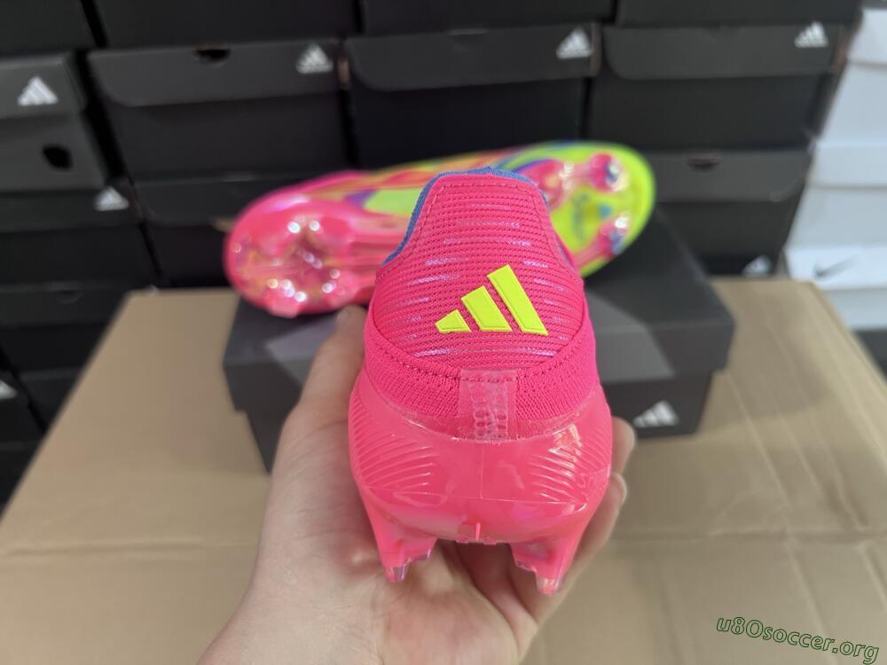 Adidas F50+ Elite Laceless FG Football Boots - Red/Yellow/Blue
