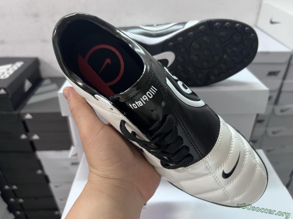 Nike Total 90 III TF Football Shoes - White/Black