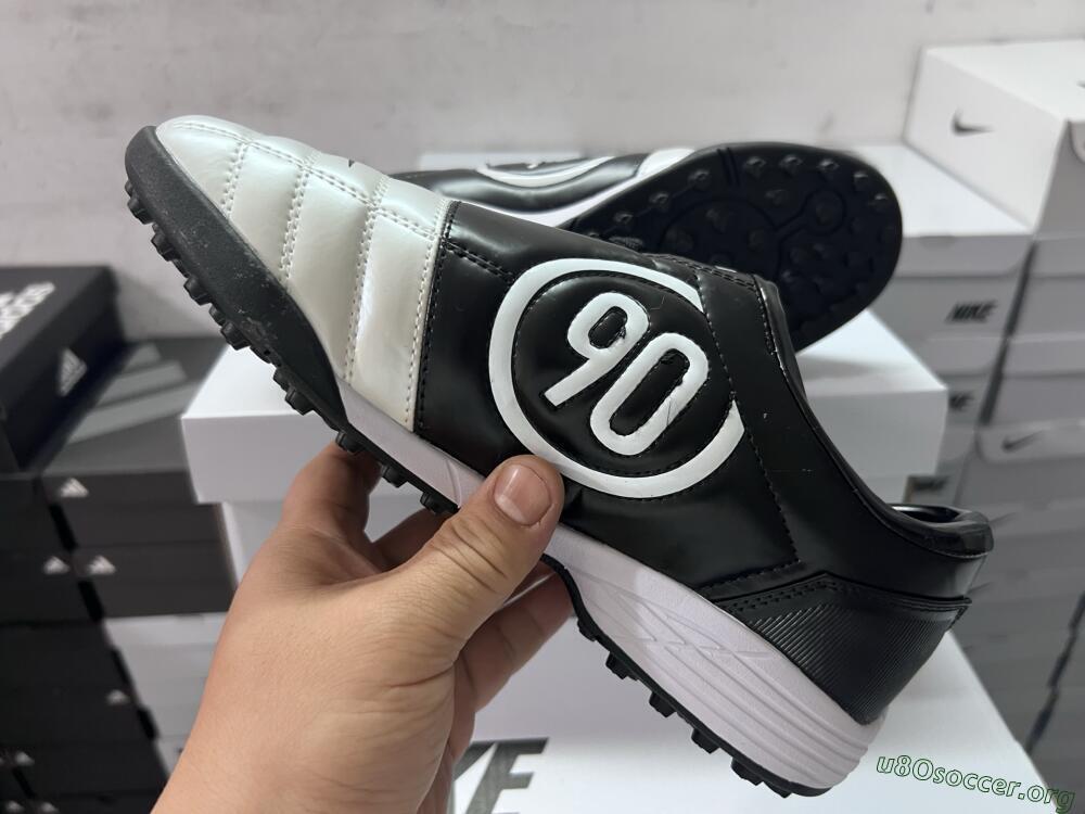 Nike Total 90 III TF Football Shoes - White/Black