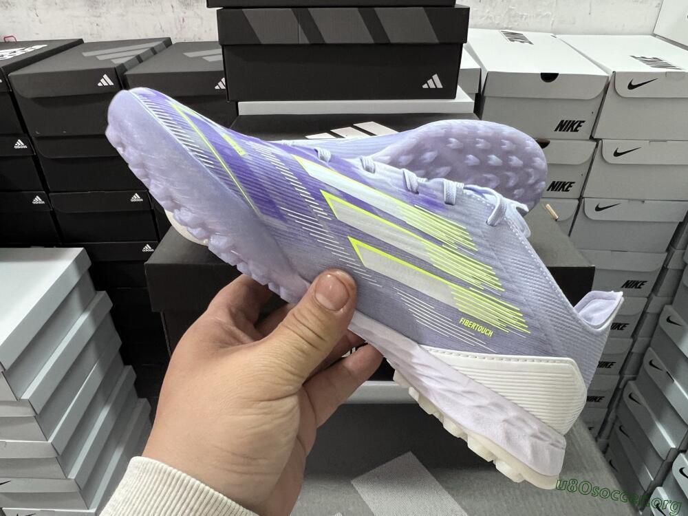 Adidas F50 Elite TF Football Shoes - Purple/Yellow/White