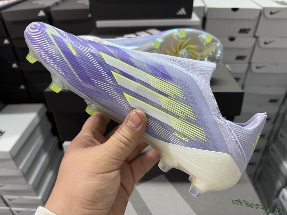 Adidas F50+ Elite Laceless FG Football Boots - Blue/White/Yellow