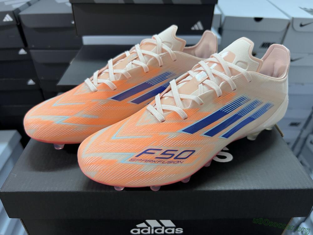 Adidas F50 Elite FG Football Boots - Pink/Orange/Blue