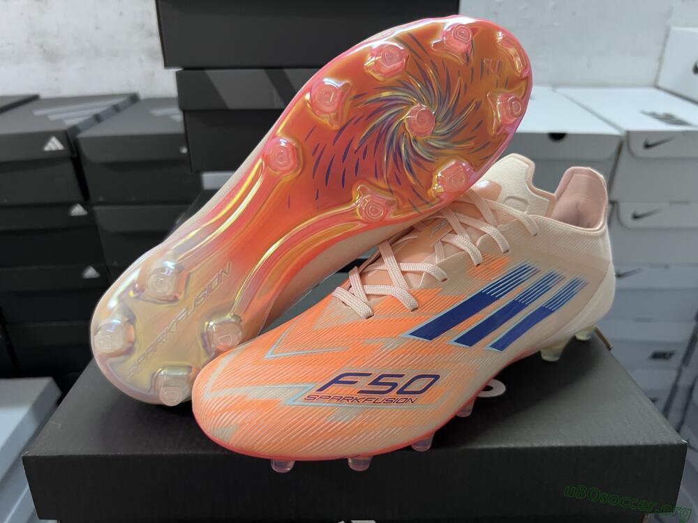 Adidas F50 Elite FG Football Boots - Pink/Orange/Blue