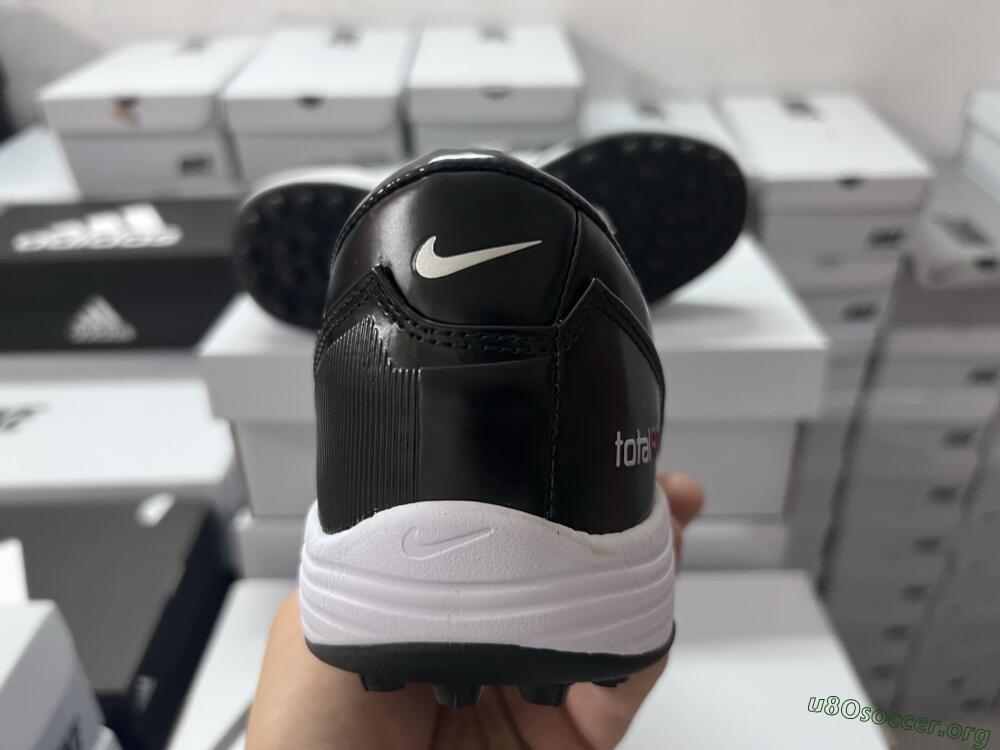 Nike Total 90 III TF Football Shoes - Black/Silver/White