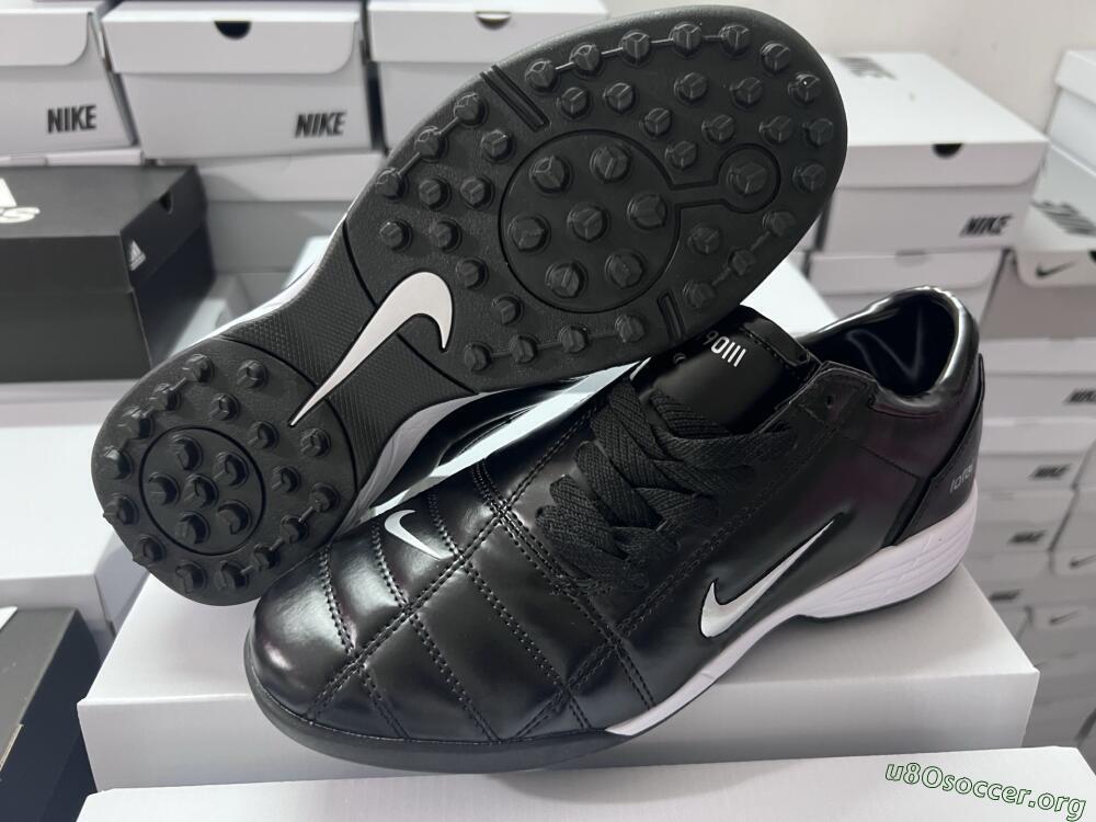 Nike Total 90 III TF Football Shoes - Black/Silver/White
