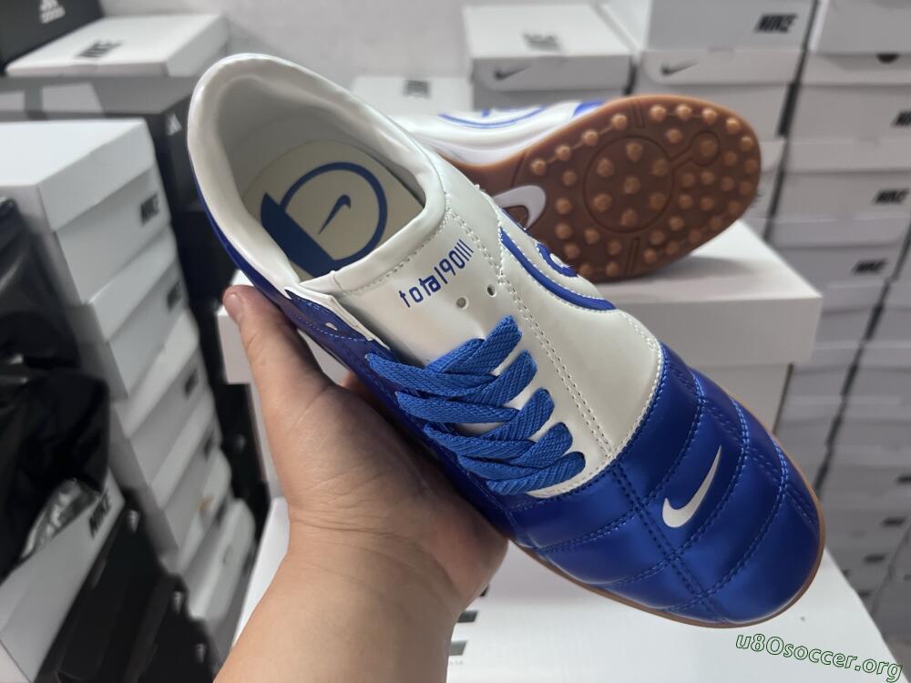 Nike Total 90 II TF Football Shoes - Blue/White/Brown