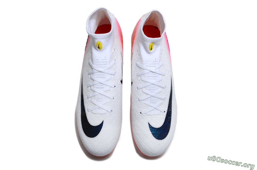 Nike Air Zoom Mercurial Superfly 10 Elite FG Football Boots - White/Black/Pink 4