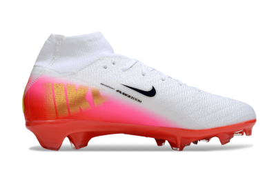 Nike Air Zoom Mercurial Superfly 10 Elite FG Football Boots - White/Black/Pink