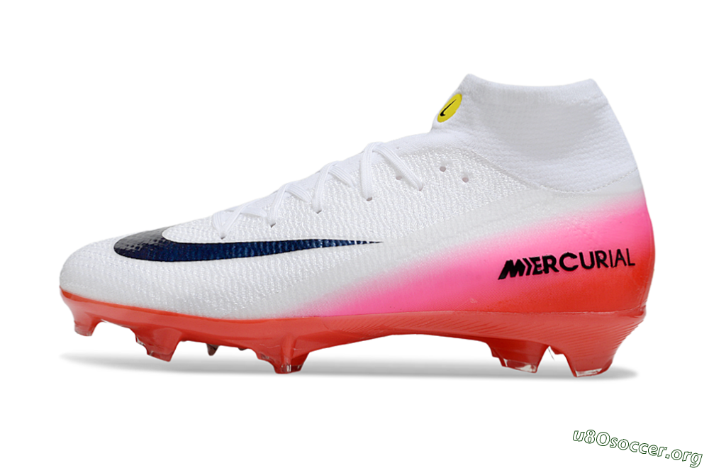 Nike Air Zoom Mercurial Superfly 10 Elite FG Football Boots - White/Black/Pink 3