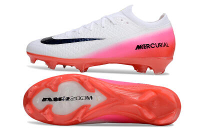 Nike Air Zoom Mercurial Vapor 16 Elite FG Football Boots - White/Black/Pink