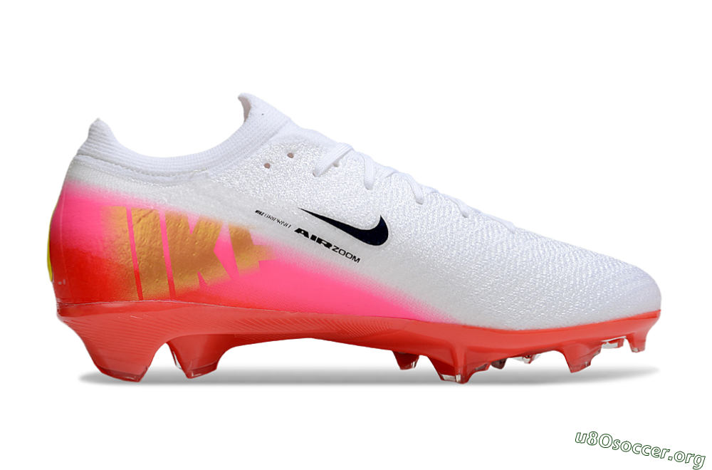 Nike Air Zoom Mercurial Vapor 16 Elite FG Football Boots - White/Black/Pink 7