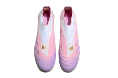 Adidas Predator 25 Elite Laceless FG Football Boots - Pink/Purple/Gold