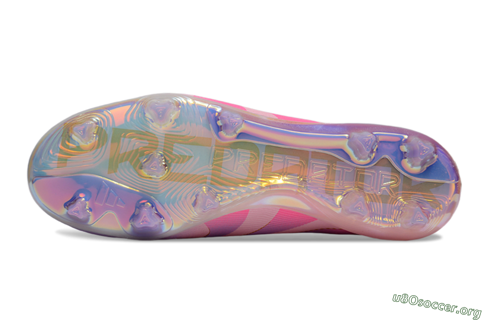 Adidas Predator 25 Elite Laceless FG Football Boots - Pink/Purple/Gold 6