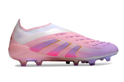 Adidas Predator 25 Elite Laceless FG Football Boots - Pink/Purple/Gold