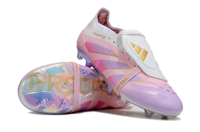 Adidas Predator 25 Elite Foldover Tongue FG Football Boots - Pink/Purple/Gold