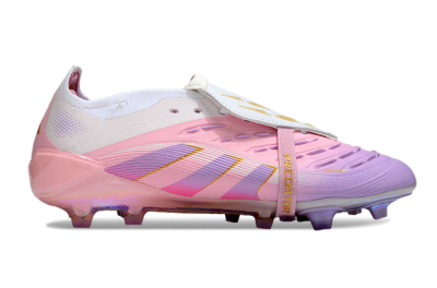 Adidas Predator 25 Elite Foldover Tongue FG Football Boots - Pink/Purple/Gold