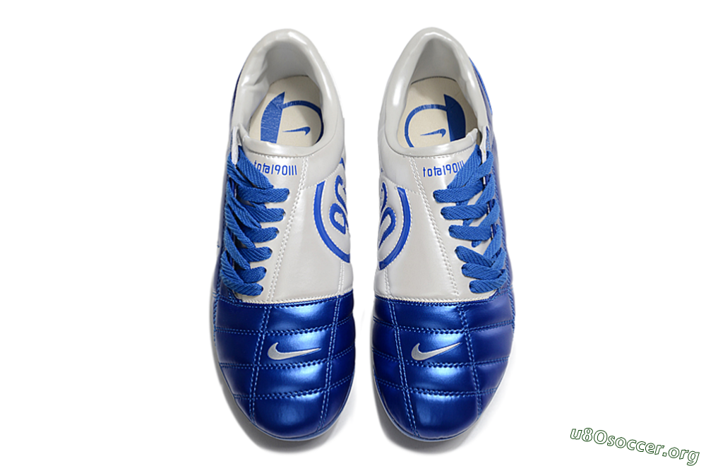 Nike Air Zoom Total 90 III FG Football Boots - Blue/Silver/White 4
