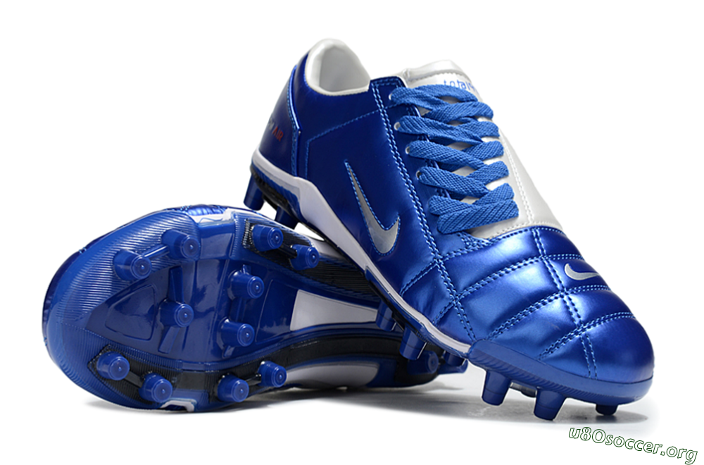 Nike Air Zoom Total 90 III FG Football Boots - Blue/Silver/White 0