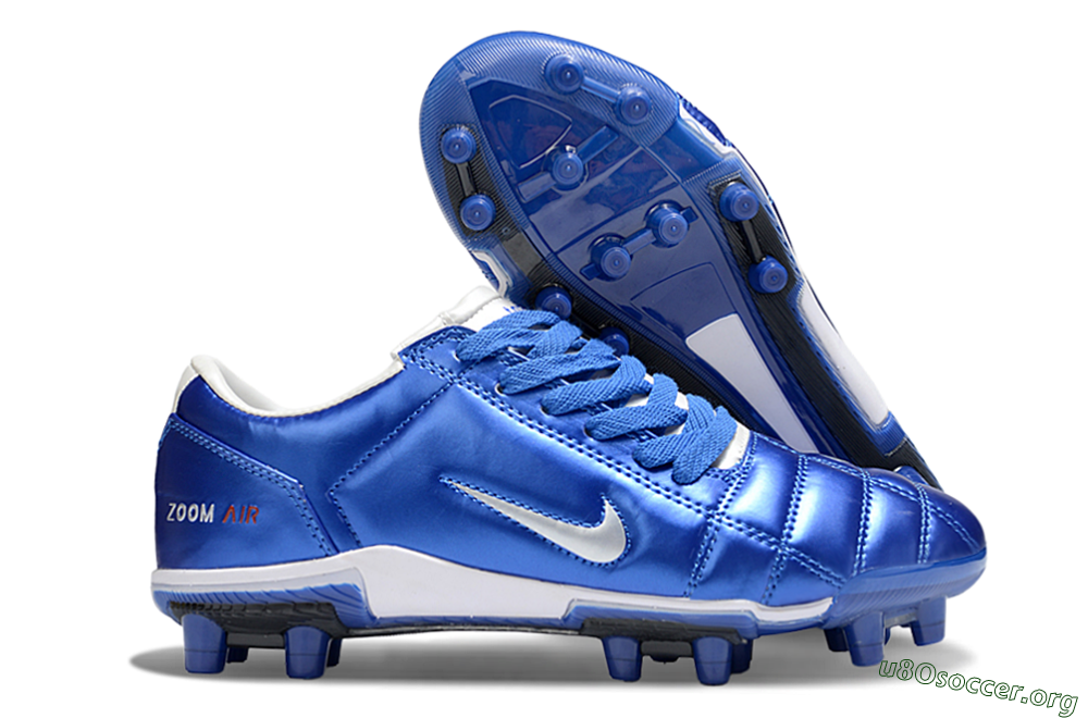 Nike Air Zoom Total 90 III FG Football Boots - Blue/Silver/White 2