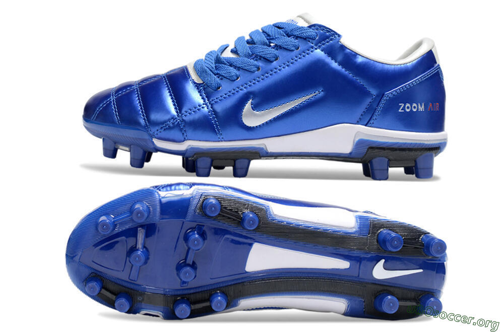 Nike Air Zoom Total 90 III FG Football Boots - Blue/Silver/White 1