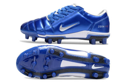 Nike Air Zoom Total 90 III FG Football Boots - Blue/Silver/White