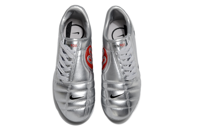 Nike Air Zoom Total 90 III FG Football Boots - Silver/Black/White