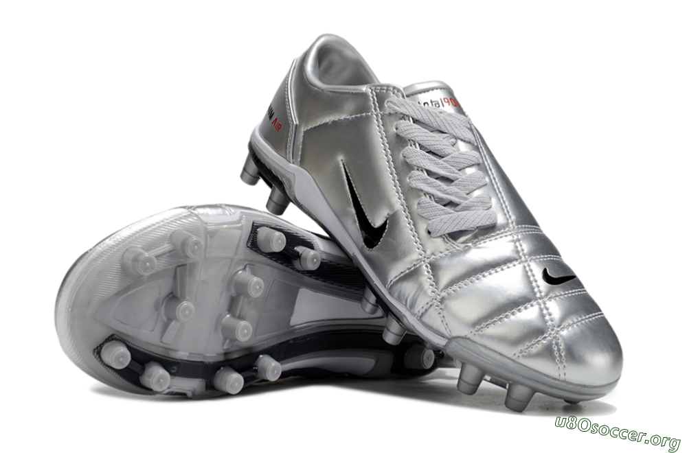 Nike Air Zoom Total 90 III FG Football Boots - Silver/Black/White 0