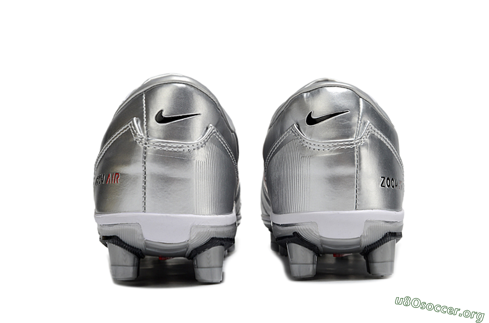 Nike Air Zoom Total 90 III FG Football Boots - Silver/Black/White 5