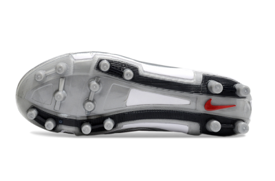 Nike Air Zoom Total 90 III FG Football Boots - Silver/Black/White