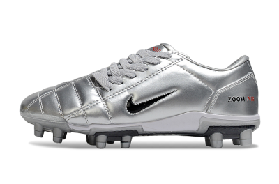 Nike Air Zoom Total 90 III FG Football Boots - Silver/Black/White