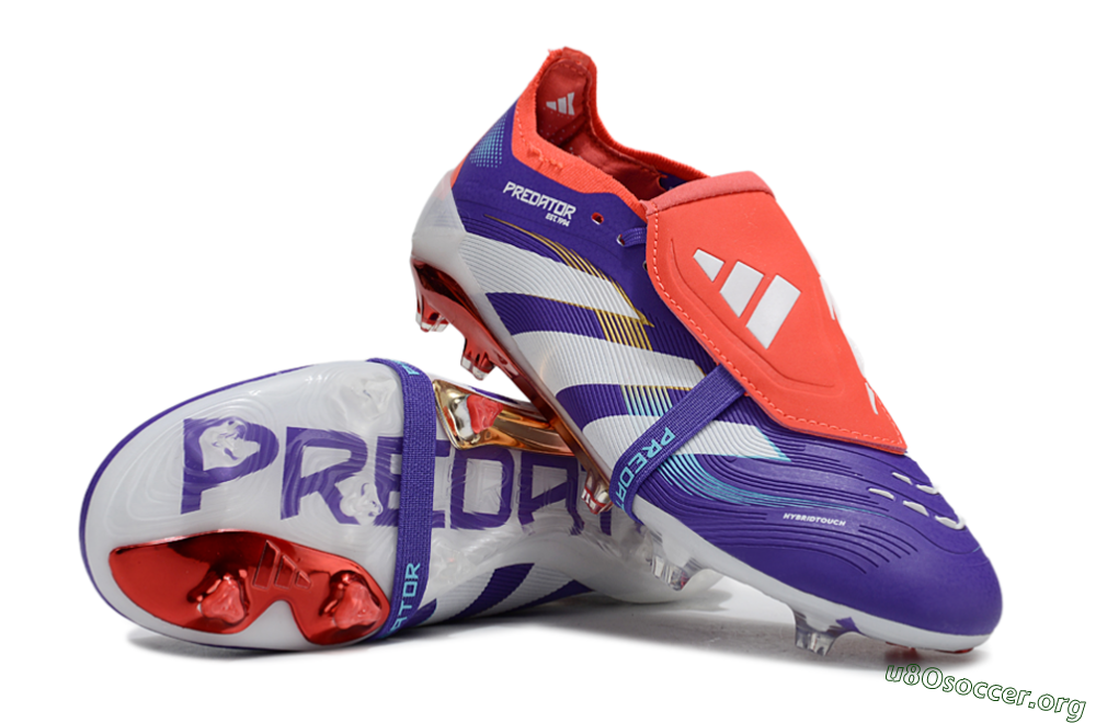Adidas Predator 25 Elite Foldover Tongue FG Football Boots - Blue/White/Red 0