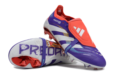 Adidas Predator 25 Elite Foldover Tongue FG Football Boots - Blue/White/Red