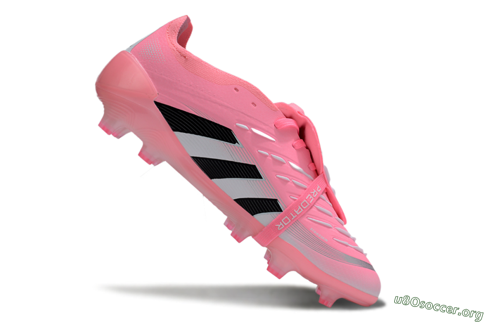 Adidas Predator 25 Elite Foldover Tongue FG Football Boots - Pink/Black/Silver 4
