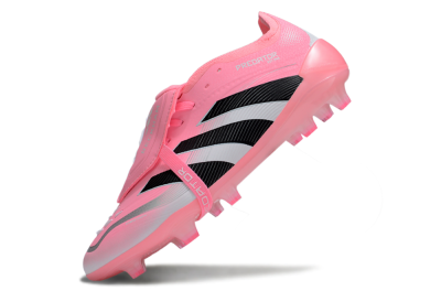 Adidas Predator 25 Elite Foldover Tongue FG Football Boots - Pink/Black/Silver