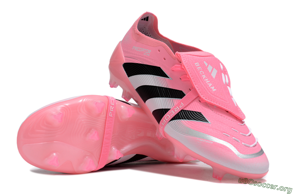 Adidas Predator 25 Elite Foldover Tongue FG Football Boots - Pink/Black/Silver 0