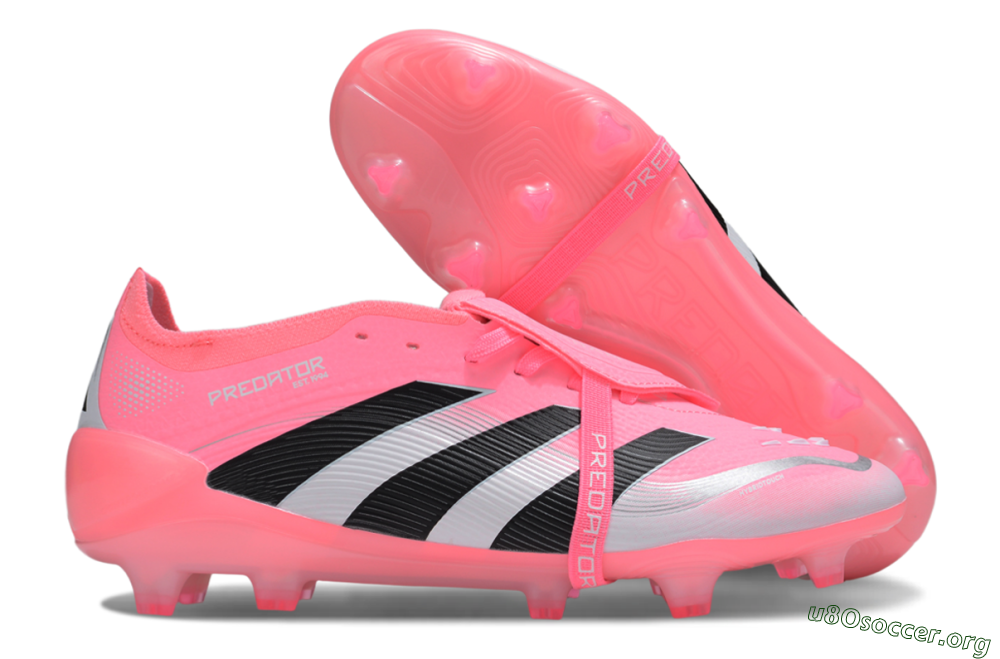 Adidas Predator 25 Elite Foldover Tongue FG Football Boots - Pink/Black/Silver 2