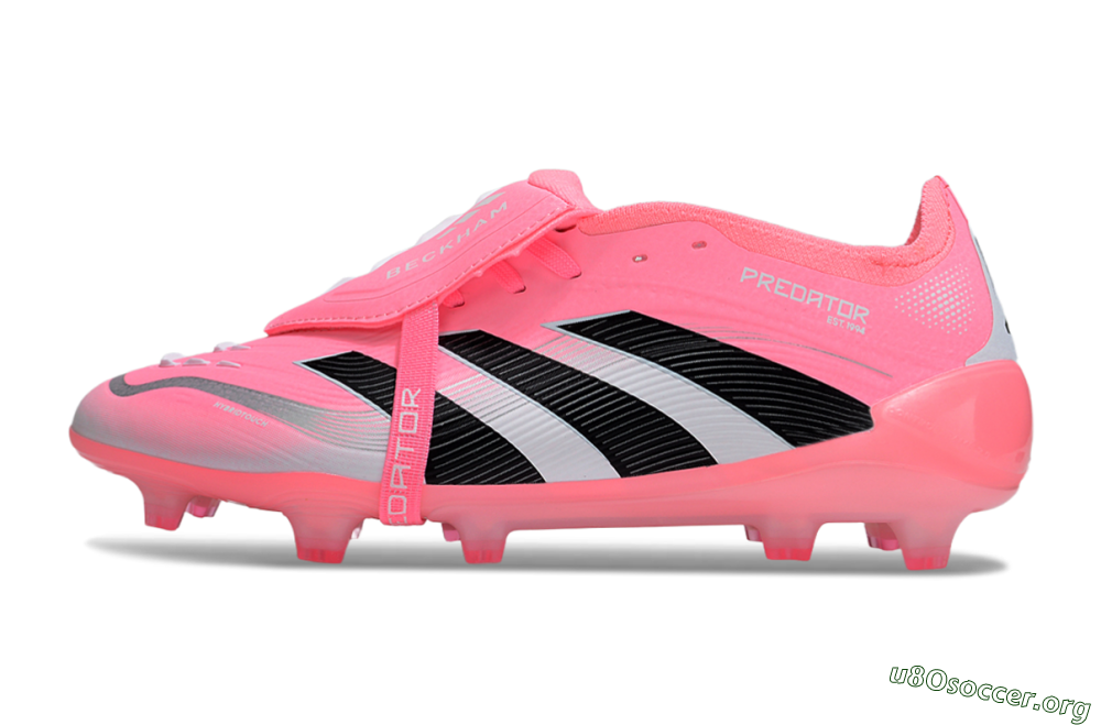 Adidas Predator 25 Elite Foldover Tongue FG Football Boots - Pink/Black/Silver 3