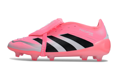 Adidas Predator 25 Elite Foldover Tongue FG Football Boots - Pink/Black/Silver