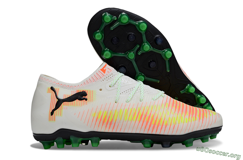 Puma Future 8 Ultimate MG Football Boots - White/Red/Blue 2