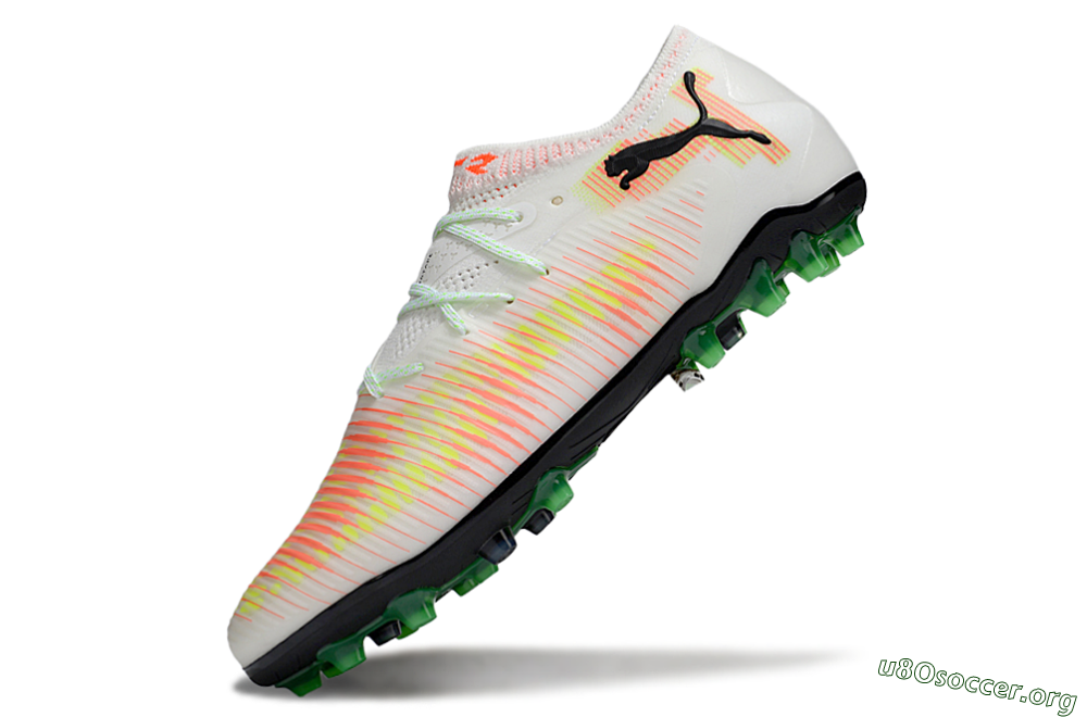 Puma Future 8 Ultimate MG Football Boots - White/Red/Blue 5