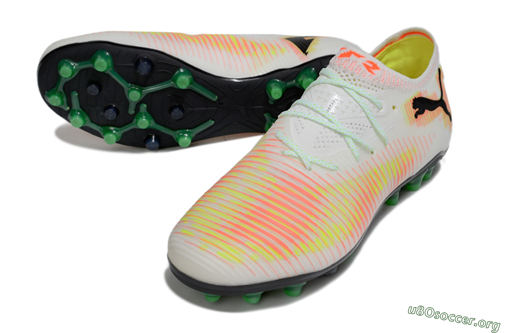 Puma Future 8 Ultimate MG Football Boots - White/Red/Blue 0