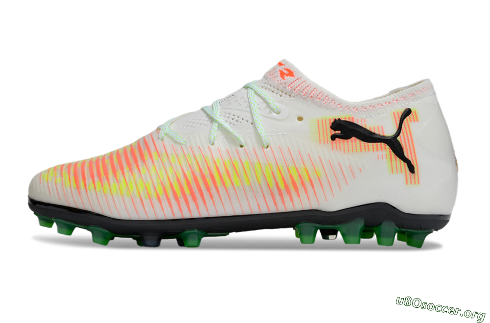 Puma Future 8 Ultimate MG Football Boots - White/Red/Blue 3