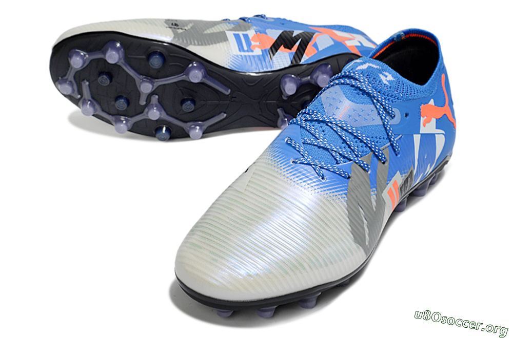 Puma Future 8 Ultimate MG Football Boots - Blue/White/Orange 0