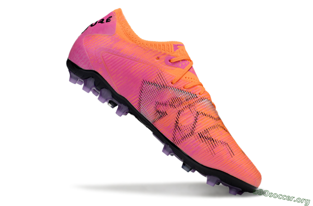 Puma Future 8 Ultimate MG Football Boots - Red/Black/Pink 4