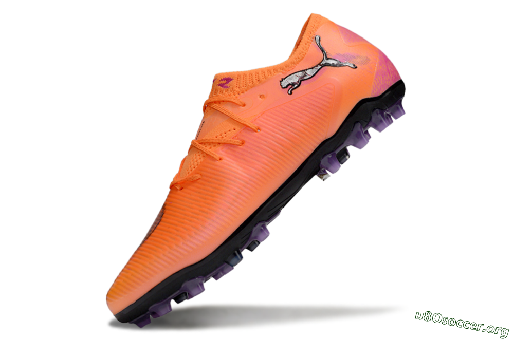 Puma Future 8 Ultimate MG Football Boots - Red/Black/Pink 5