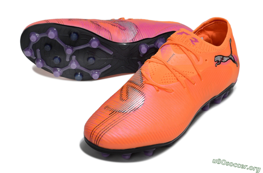 Puma Future 8 Ultimate MG Football Boots - Red/Black/Pink 0